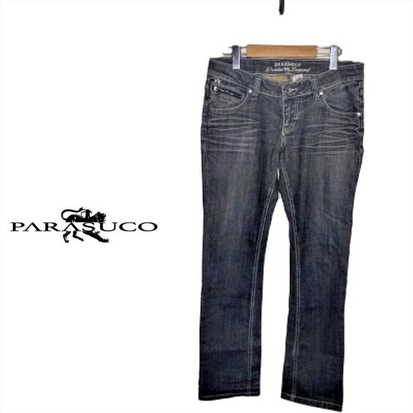 Low-rise Straight Leg Jeans by Parasuco - Picture 1 of 4